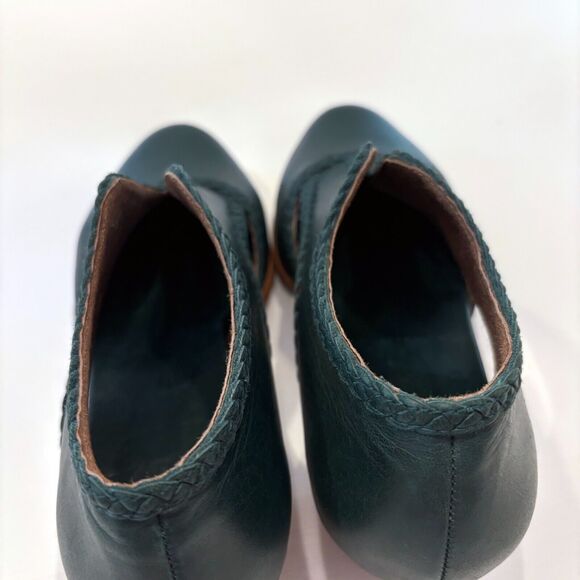 Bali Elf Women's Spirit Walker Handmade Hunter Green Leather Ankle Booties Sz 10 - Picture 9 of 10